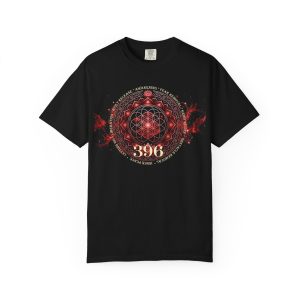 396Hz Solfeggio Frequency Unisex T-Shirt – Release. Rise. Reclaim Your Power.