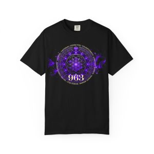 963Hz Solfeggio Frequency Unisex T-Shirt – Awaken. Align. Elevate Your Consciousness.